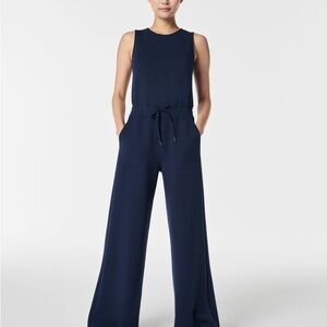Navy Sleeveless Jumpsuit